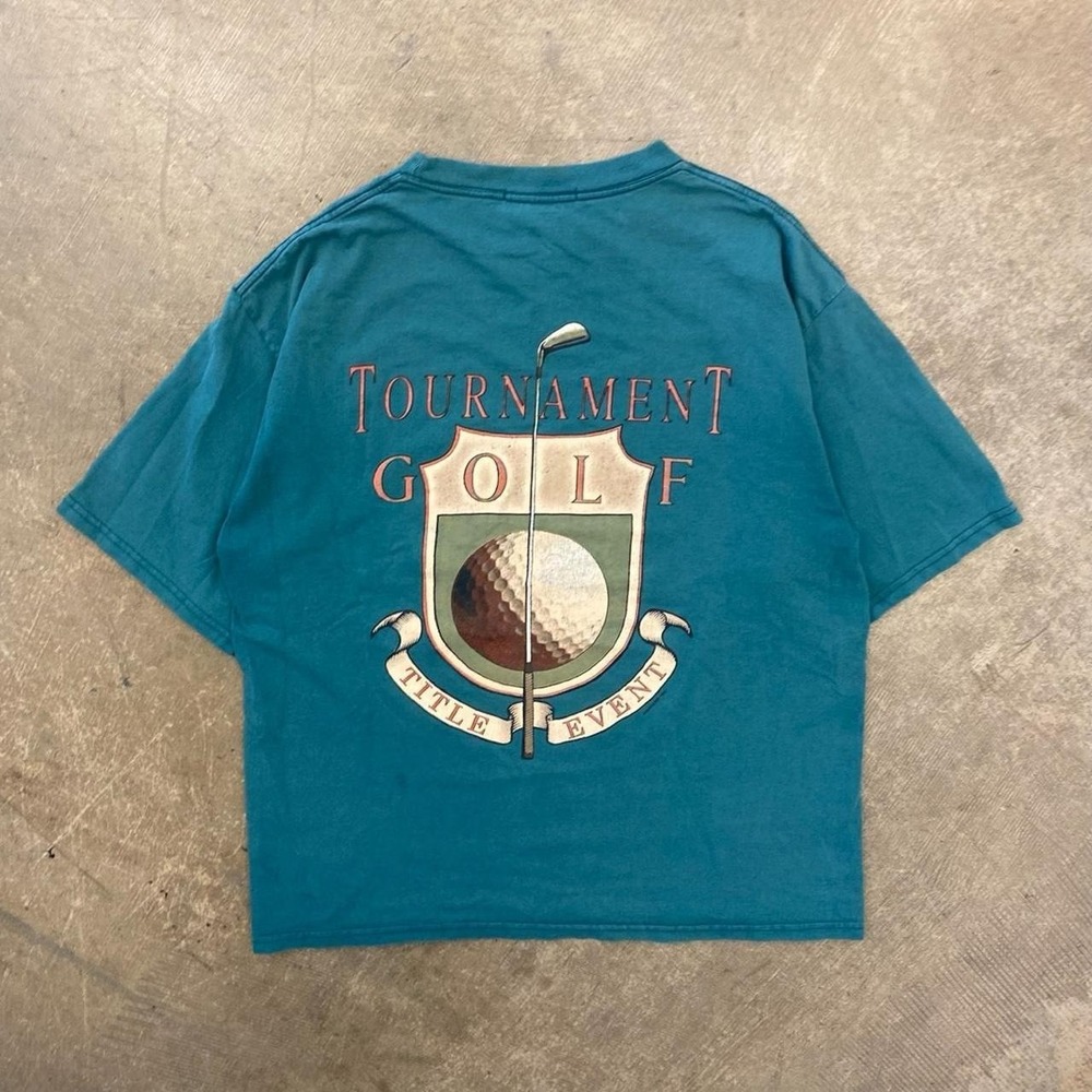 Vintage 1990s Bugle Boy Classic Golf Tournament Title Event T-Shirt Size Large
